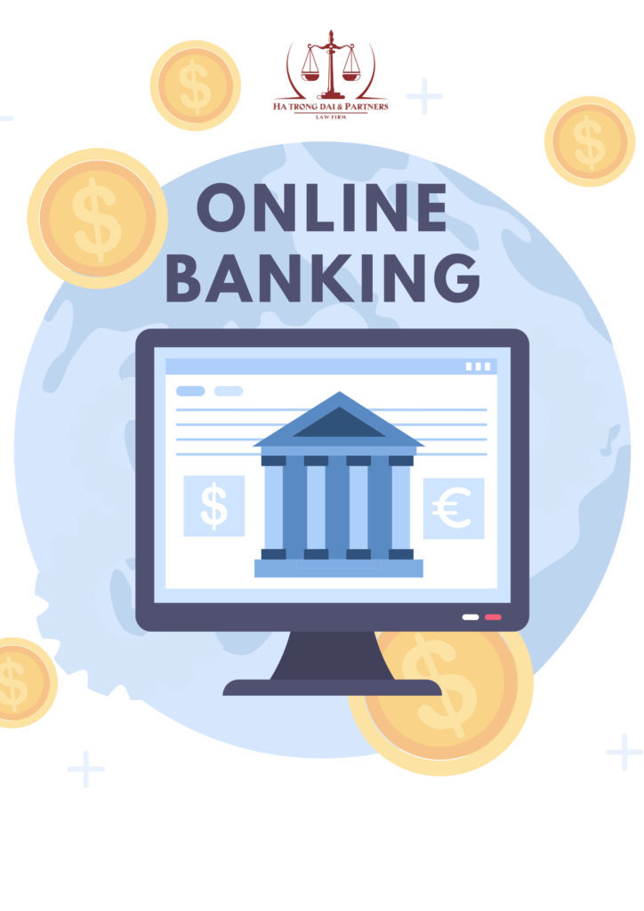 blue and white illustrative online banking world poster blue and white illustrative online banking world poster